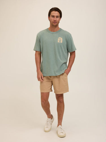Lone Cactus Graphic Mineral Wash Jersey Relaxed Tee Threads 4 Thought