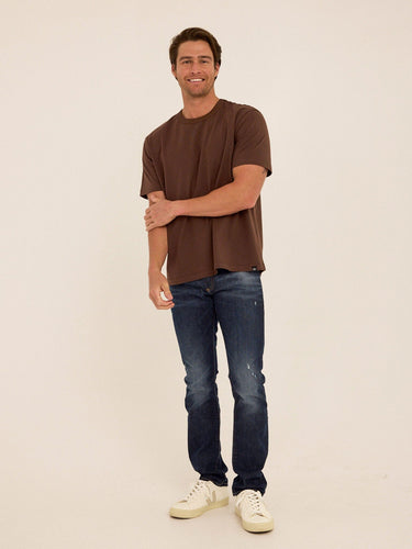 Johnny Organic Cotton Relaxed Crew Tee Mens Tops Tshirt Short Threads 4 Thought
