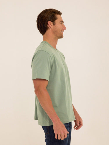 Johnny Organic Cotton Relaxed Crew Tee Mens Tops Tshirt Short Threads 4 Thought
