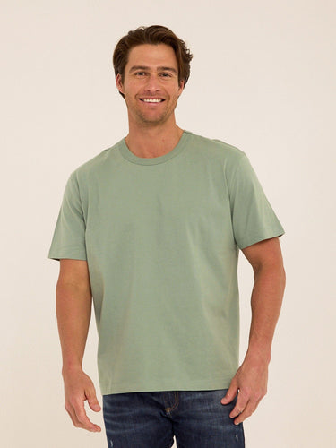 Johnny Organic Cotton Relaxed Crew Tee Mens Tops Tshirt Short Threads 4 Thought