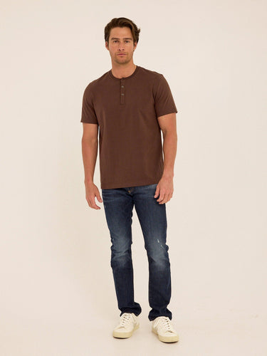 Shayne Organic Cotton Henley Mens Tops Tshirt Short Henley Threads 4 Thought