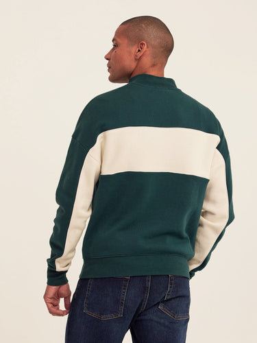Angus CVC Fleece Colorblock Half Zip Threads 4 Thought