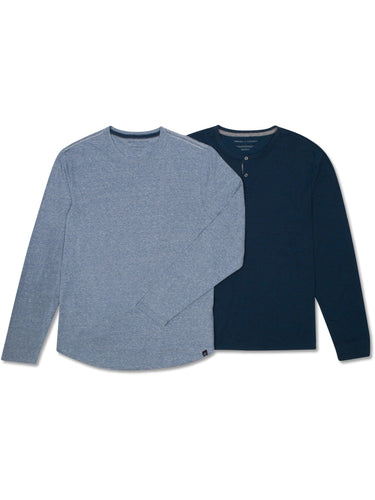 Triblend Long Sleeve 2 Pack Mens Tops Tshirt Long Threads 4 Thought