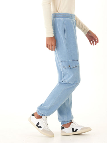 Daphnie Denim Terry Cargo Jogger Threads 4 Thought