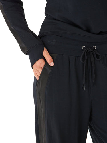 Diane Feather Fleece Satin Trim Detail Pant Threads 4 Thought