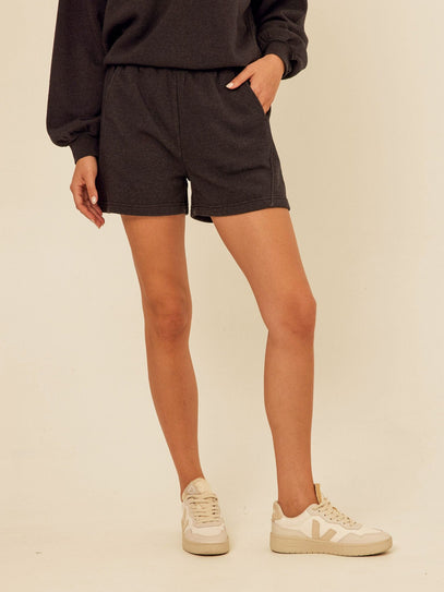 Chantel Mineral Wash Fleece Short Womens Bottoms Shorts Threads 4 Thought