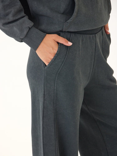 Esmeralda Mineral Wash Cotton Terry Wide Leg Pant Womens Bottoms Sweatpants Threads 4 Thought