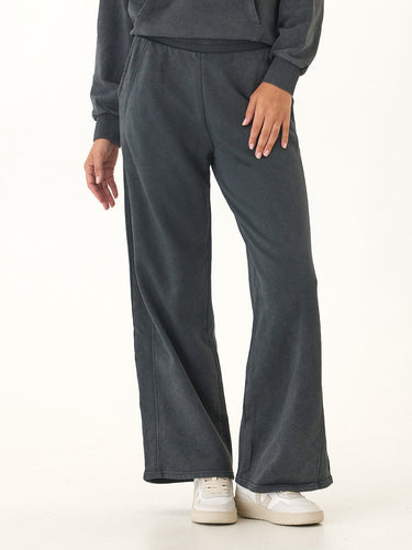 Esmeralda Mineral Wash Cotton Terry Wide Leg Pant Womens Bottoms Sweatpants Threads 4 Thought
