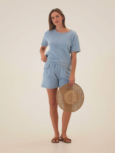 Ruhi Denim Terry Short Womens Bottoms Shorts Threads 4 Thought