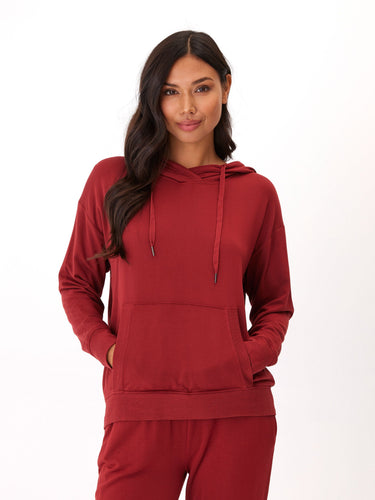 Madge Feather Fleece Pullover Hoodie Womens Outerwear Sweatshirt Threads 4 Thought