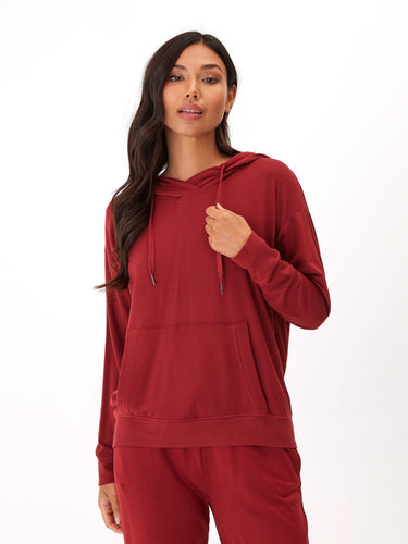 Madge Feather Fleece Pullover Hoodie Womens Outerwear Sweatshirt Threads 4 Thought