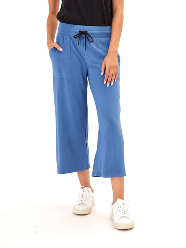 Carrie Feather Fleece Wide Leg Crop Pant 22" Womens Bottoms Pants Threads 4 Thought