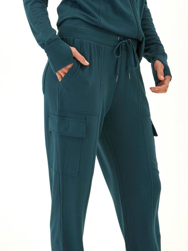 Margot Feather Fleece Cargo Jogger Womens Bottoms Sweatpants Threads 4 Thought