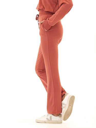 Nicolle Feather Fleece Flare Hem Pant Womens Bottoms Sweatpants Threads 4 Thought