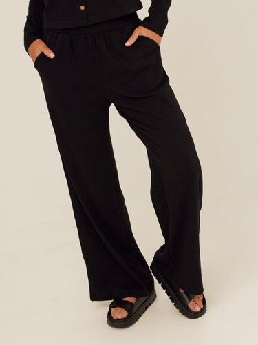 Ivanna Smocked Jersey Wide Leg Pant Womens Bottoms Pants Threads 4 Thought