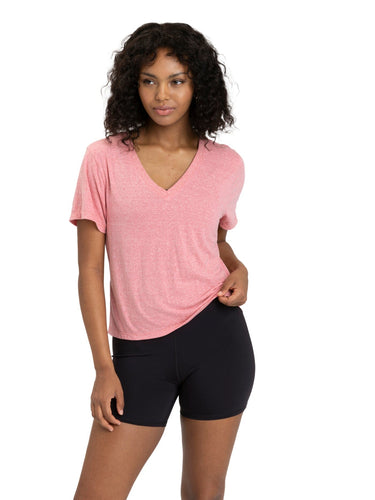 Ada Triblend V-Neck Tee Womens Tops Short Threads 4 Thought