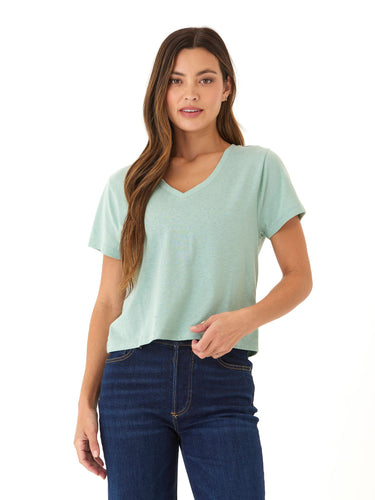 Ada Triblend V-Neck Tee Womens Tops Short Tee Threads 4 Thought