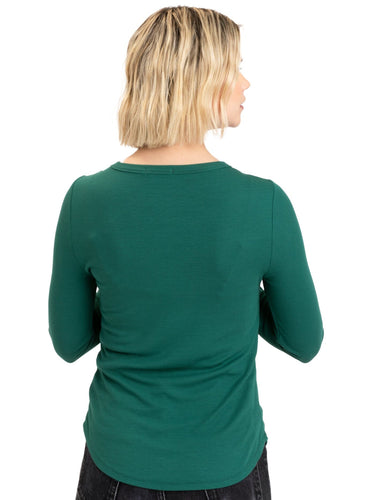Tessa Feather Rib Long Sleeve Womens Tops Long Threads 4 Thought