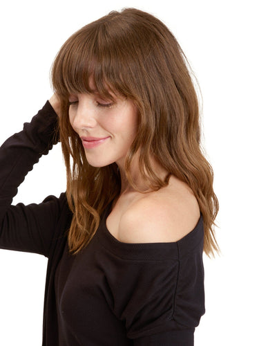 Leoni Feather Rib Long Sleeve Womens Tops Long Threads 4 Thought