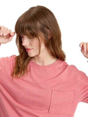 Maggie Triblend Long Sleeve Pocket Tee Womens Tops Long Threads 4 Thought