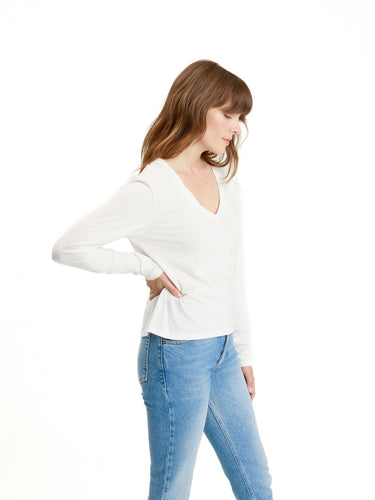 Ada Triblend Long Sleeve V-Neck Tee Womens Tops Long Threads 4 Thought
