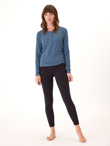 Lyla Luxe Jersey Henley Tee Womens Tops Long Threads 4 Thought