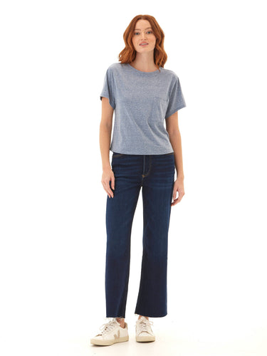 Shelbie Triblend Jersey Pocket Tee Womens Tops Short Tee Threads 4 Thought