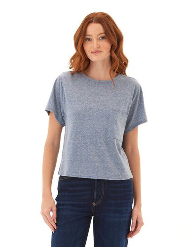 Shelbie Triblend Jersey Pocket Tee Womens Tops Short Tee Threads 4 Thought