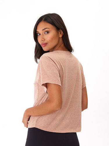 Shelbie Triblend Jersey Pocket Tee Womens Tops Short Threads 4 Thought