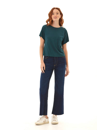 Shelbie Triblend Jersey Pocket Tee Womens Tops Short Tee Threads 4 Thought