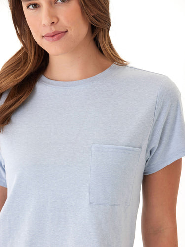 Shelbie Triblend Jersey Pocket Tee Womens Tops Short Tee Threads 4 Thought