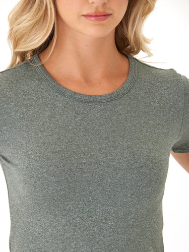 Guadalupe Heather Luxe Jersey Crop Tee Womens Tops Short Tee Threads 4 Thought