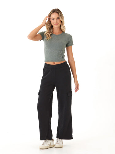 Guadalupe Heather Luxe Jersey Crop Tee Womens Tops Short Tee Threads 4 Thought