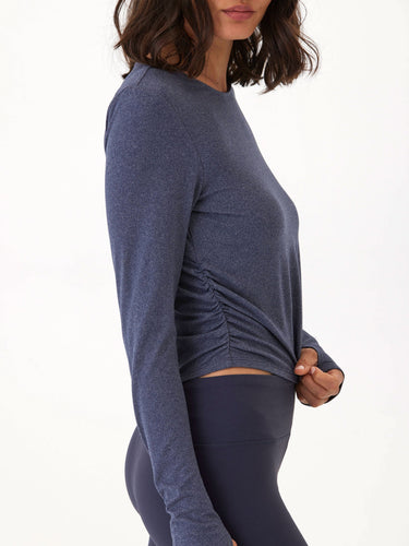 Amabella Heather Luxe Jersey Ruched Long Sleeve Womens Tops Long Threads 4 Thought