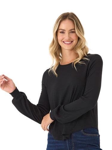 Kallie Feather Rib Top Womens Tops Long Shirt Threads 4 Thought