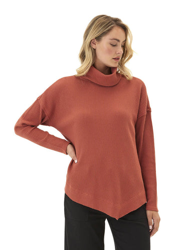 Rikke Eco Thermal Asymmetrical Long Sleeve Top Womens Tops Long Shirt Threads 4 Thought