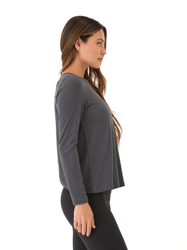 Gemella Luxe Jersey Tulip-Back Long Sleeve Top Womens Tops Long Tee Threads 4 Thought