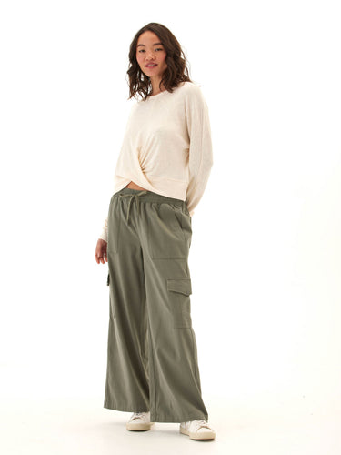 Chloe Textured Jersey Twist Dolman Top Threads 4 Thought