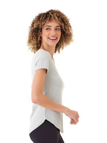 Arry Luxe Jersey Ruched Tee Womens Tops Short Tee Threads 4 Thought