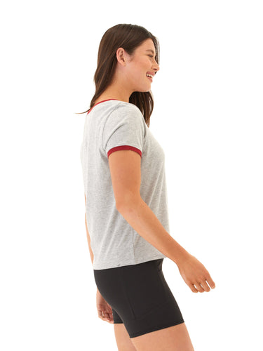 Kylah Comfort Jersey Ringer Tee Womens Tops Short Tee Threads 4 Thought