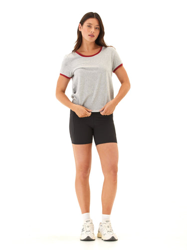 Kylah Comfort Jersey Ringer Tee Womens Tops Short Tee Threads 4 Thought
