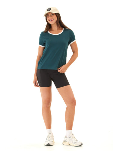 Kylah Comfort Jersey Ringer Tee Womens Tops Short Tee Threads 4 Thought