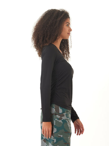 Lucia Luxe Jersey Ruched Long Sleeve Threads 4 Thought