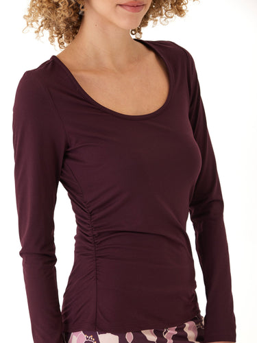 Lucia Luxe Jersey Ruched Long Sleeve Threads 4 Thought