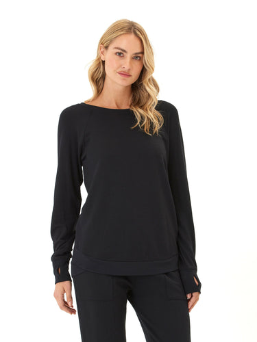 Cannon Feather Fleece Tulip Hem Tunic Sweatshirt Womens Outerwear Sweatshirt Threads 4 Thought