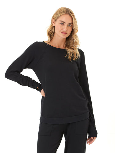 Cannon Feather Fleece Tulip Hem Tunic Sweatshirt Womens Outerwear Sweatshirt Threads 4 Thought