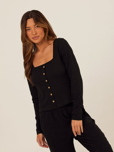 Jamila Smocked Jersey Long Sleeve Womens Tops Long Shirt Threads 4 Thought