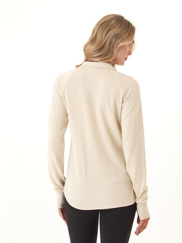 Kenzie Feather Fleece Quarter Zip Raglan Pullover Threads 4 Thought