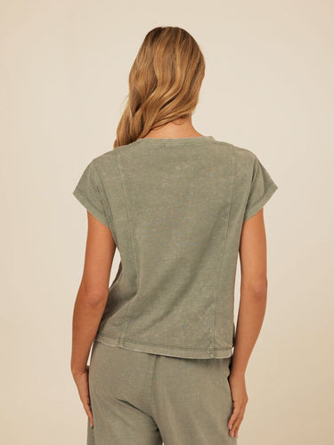 Laurie Mineral Wash Eco Jersey Tee Womens Tops Short Shirt Threads 4 Thought
