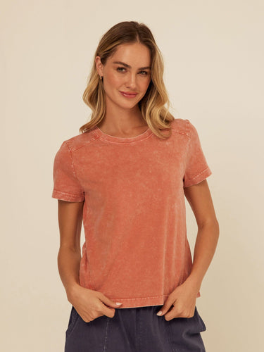 Roselie Mineral Wash Eco Jersey Tee Threads 4 Thought